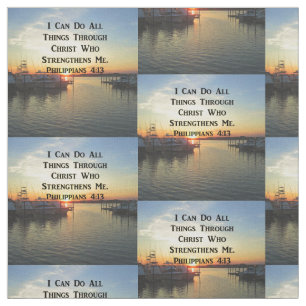 BREATHTAKING PHILIPPIANS 4:13 SCRIPTURE FABRIC