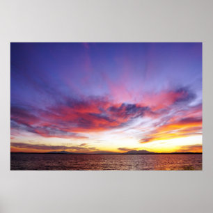 Breathtaking sunset poster
