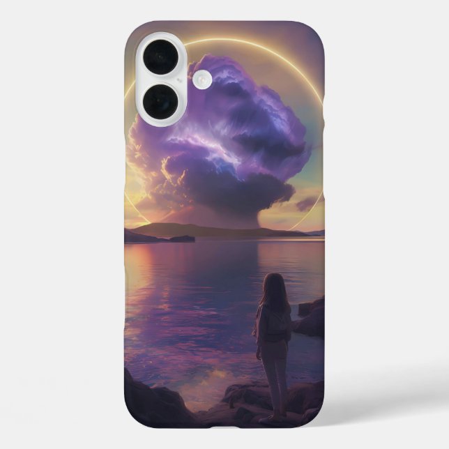 "Breathtaking Surreal Landscape with Fiery Orange  Case-Mate iPhone Case (Back)