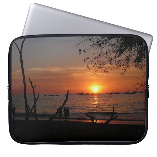 Breathtaking Tamarindo Sunset Laptop Sleeve (Front)