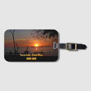Breathtaking Tamarindo Sunset Luggage Tag