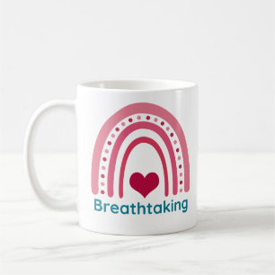 Breathtaking Viva Magenta Boho Rainbow Coffee Mug