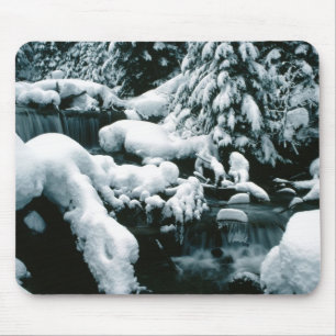 Breathtaking Winter Scene Mouse Pad