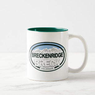 Breckenridge Breck Colorado Rocky Mountains Two-Tone Coffee Mug
