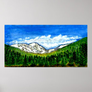 Breckenridge CO 1999 Art The MUSEUM Zazzle Gifts Poster