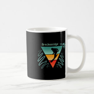 Breckenridge Colorado 90s Style Vintage Skiing Coffee Mug