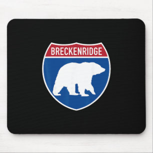 Breckenridge Colorado Bear Co Highway Interstate S Mouse Pad