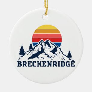 Breckenridge Colorado Ceramic Tree Decoration