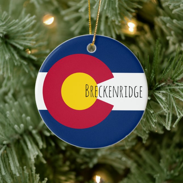Breckenridge - COLORADO Ceramic Tree Decoration (Tree)