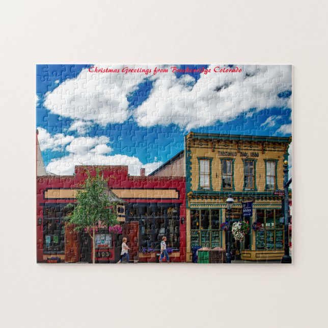 Breckenridge Colorado. Christmas Greetings Jigsaw Puzzle (Horizontal)