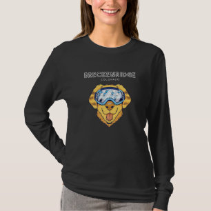 Breckenridge Colorado - Funny Dog Ski Googles Prem T-Shirt