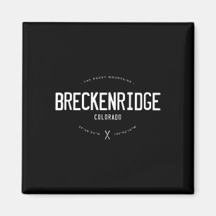 Breckenridge Colorado Graphic Distressed Vintage S Magnet