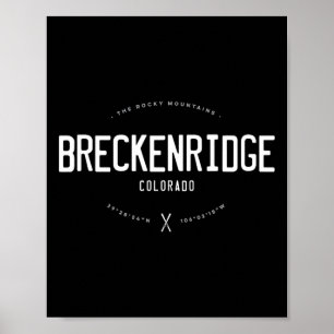 Breckenridge Colorado Graphic Distressed Vintage S Poster