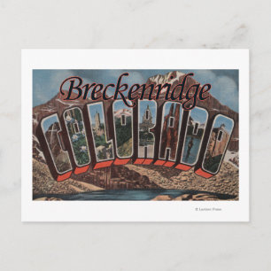 Breckenridge, Colorado - Large Letter Scenes Postcard