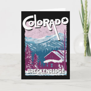Breckenridge Colorado Mountain State Rocky Mountai Card