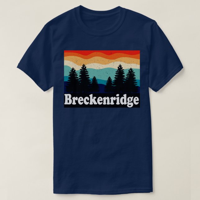 Breckenridge Colorado Retro T-Shirt (Design Front)