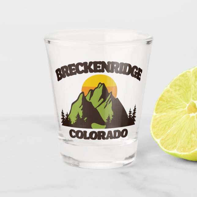 Breckenridge,Colorado Shot Glass (Front)