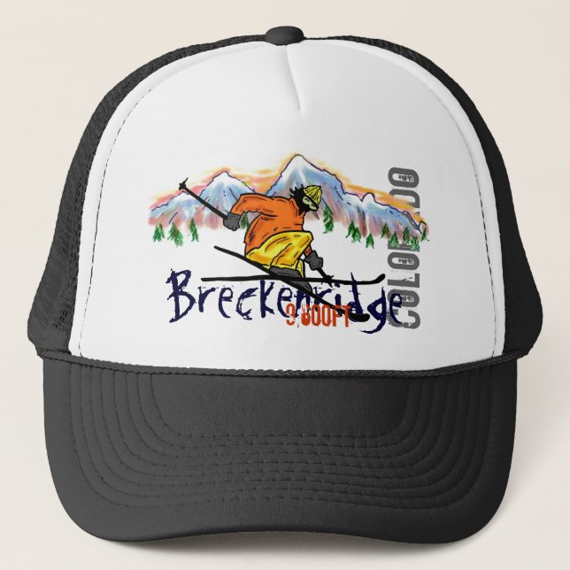 Breckenridge Colorado ski elevation hat (Front)