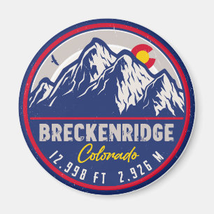 Breckenridge Colorado Ski Hiking Mountain Souvenir Magnet