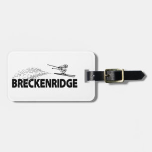 Breckenridge Colorado Ski Jumper Luggage Tag