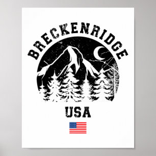 Breckenridge Colorado Ski Resort Alpine Skiing Ame Poster
