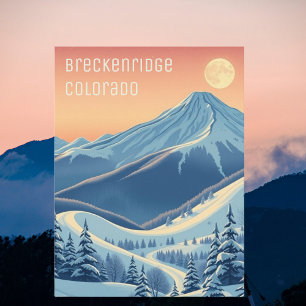 Breckenridge Colorado ski vacation Postcard