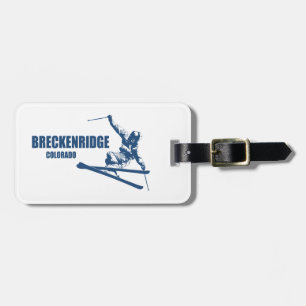 Breckenridge Colorado Skier Luggage Tag