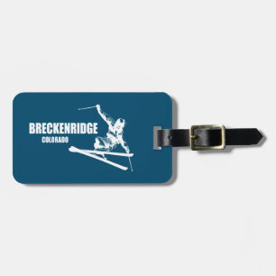 Breckenridge Colorado Skier Luggage Tag