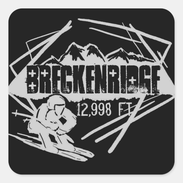Breckenridge Colorado skiier stickers (Front)