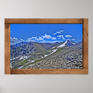 Breckenridge Colorado snow peaks poster