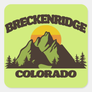 Breckenridge,Colorado Square Sticker