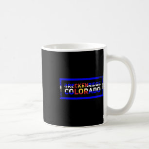 Breckenridge Colorado State Flag Retro Mountain Sk Coffee Mug