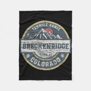 Breckenridge Colorado Tenmile Range Rocky Mountain Fleece Blanket