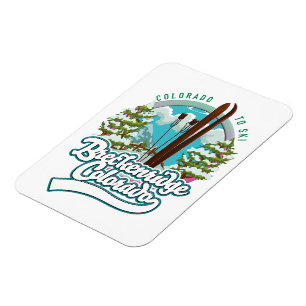 Breckenridge, Colorado Vintage ski logo Magnet