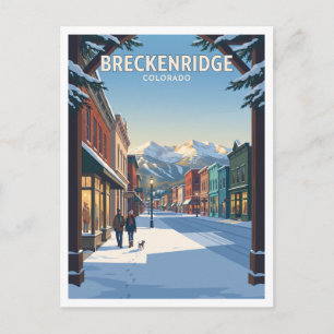 Breckenridge Historic Main Street Colorado Gift Postcard