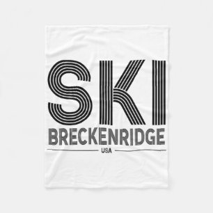 Breckenridge Ski Resort Usa Rocky Mountains Americ Fleece Blanket