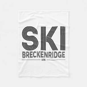 Breckenridge Ski Resort Usa Rocky Mountains Americ Fleece Blanket