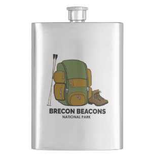 Brecon Beacons National Park Backpack Hip Flask