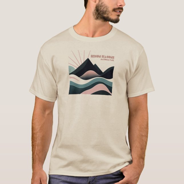 Brecon Beacons National Park Coloured Hills T-Shirt (Front)