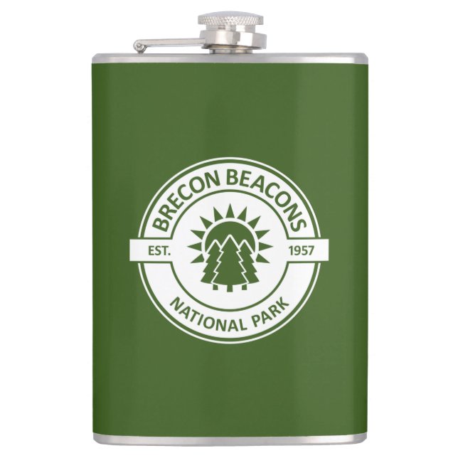 Brecon Beacons National Park Hip Flask (Front)