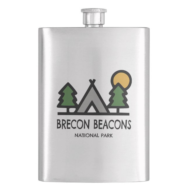 Brecon Beacons National Park Hip Flask (Front)