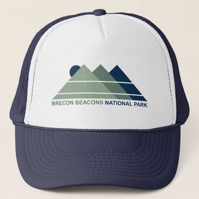 Brecon Beacons National Park Mountain Sun Trucker Hat (Front)