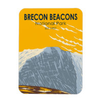 Brecon Beacons National Park Wales Pen Y Fan Retro