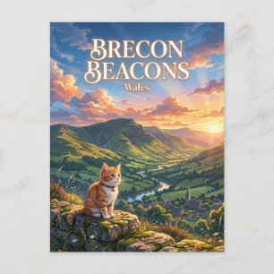 Brecon Beacons Wales Postcard