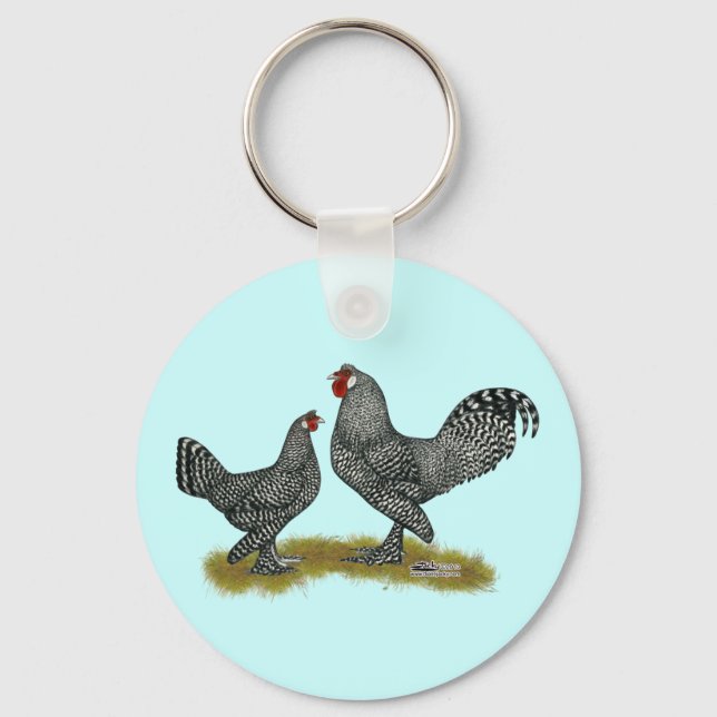 Breda Chickens Cuckoo Key Ring (Front)