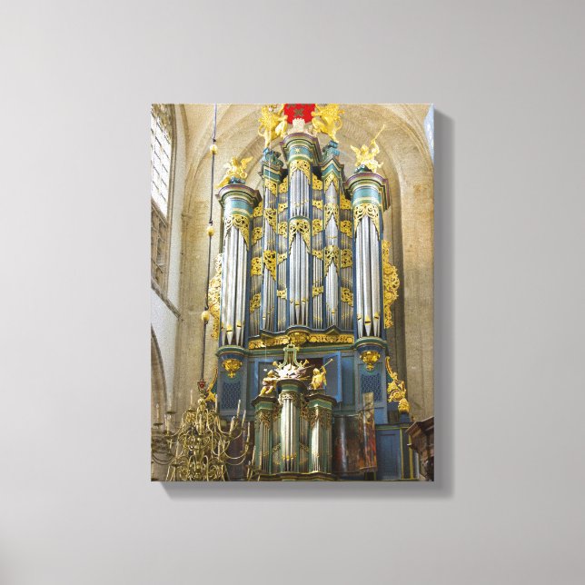 Breda Grote Kerk organ Canvas Print (Front)