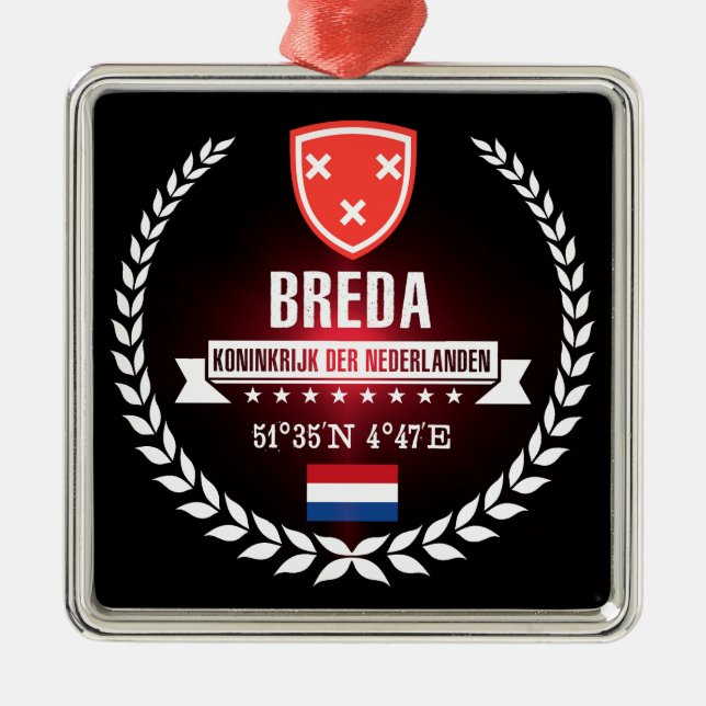 Breda Metal Tree Decoration (Front)