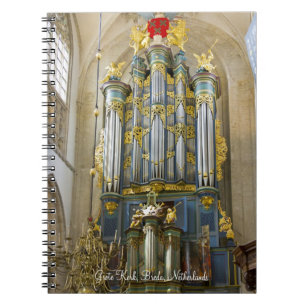 Breda pipe organ spiral notebook