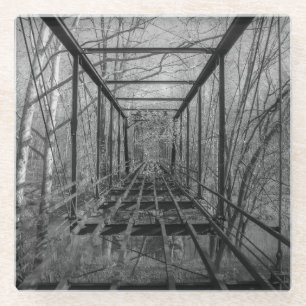 Breeden's bridge, Indiana Glass Coaster