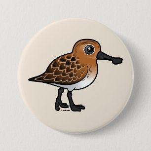 Breeding Spoon-billed Sandpiper 7.5 Cm Round Badge